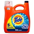 thumbnail image 1 of Detergente para ropa Tide Ultra Oxi 106 cargas, 4.4 L, compatible con HE, 1 of 7
