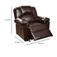 thumbnail image 5 of Bonded Leather Rocker/Recliner, Brown, 5 of 5