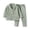 Green, variant on Riecok Children Outfit Sets Long Sleeve Solid Color Button down Collared Topss and Long Pants Soft Comfortable Warm Homewear