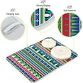 thumbnail image 3 of Christmas Dish Drying Mat Snowman Snowflake Penguin Gingerbread Xmas Tree Microfiber Absorbent Drying Pad Heat Resistant Kitchen Countertop Island Protector Stovetop Cover 18" × 24" Holiday Gif, 3 of 6