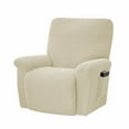 thumbnail image 1 of WRXMIJNHGSA Sofa Cover Under $30 Super Stretch Recliner Cover Recliner Couch Covers Recliner Chair Cover Form Fitted Non Slip Reclining Slipcovers For Standard Large Recliner Soft Thick, 1 of 7
