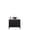 Black White#1, variant on TURIO 30" Bathroom Vanity with Sink, Freestanding Plywood Bathroom Storage Cabinet with 2 Doors, White Rectangular Ceramic Basin and Roma Travertine-Pattern Sintered Stone Counter Top, Woodgrain Colo