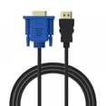thumbnail image 2 of 1.8M/3M HDMI Cable To VGA Adapter Digital 1080P HD With Audio Converter Compatible with Computer  Desktop  Laptop  PC  Monitor  Projector, 2 of 7