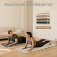 thumbnail image 3 of 4W Foldable Yoga Mat 8mm Thick, TPE Non-Slip Fitness Mats, 3-in-1 for Yoga/Step Stool/Meditation, Quick Storage No Curling(Gray), 3 of 7