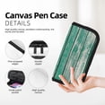thumbnail image 2 of Fotbe Old Green Wooden Pattern Pencil Case,Canvas Pen Case, Multi- Slot Pencil Pouch, Portable Pencil Bag, Pen Case for& Office, Makeup Bag ,Zipper Pouch, 2 of 6