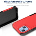 thumbnail image 5 of for iPhone 15 Plus Heavy Duty Case,Stylish 2 in 1 Military Grade Armor PC+TPU Silicone Hybrid Rugged Shockproof Glossy Grip Edge Protective Anti-Scratch Back Phone Cover,Red, 5 of 6