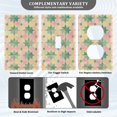 thumbnail image 3 of Yayeee Blank Wall Plate Cover 1-Gang 4.5"x2.7" Home Unused Decorative Outlet, Retro Symmetrical Stars, 3 of 7