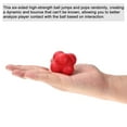 thumbnail image 4 of Uxcell Bounce Reaction Balls Coordination Training Ball Agility Trainer TPR High Difficulty, Red 4 Pack, 4 of 5