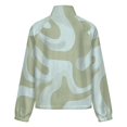 thumbnail image 6 of Jackets for Women Winter Coat Jackets Flannel Stand Collar Jacket(Abstract Green Blue Swirls Pattern,Size:S-4XL), 6 of 7