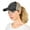 Black, Beige, variant on Ponycap Messy High Bun Ponytail Adjustable Mesh Trucker Baseball Cap Hat, Criss Cross Mesh Cotton Candy