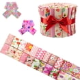 thumbnail image 4 of 80 Pcs Jelly Roll Fabric Strips for Quilting Sewing-2.6 Inch Precut Cotton Floral Fabric Strips Bundles, Perfect Quilting Fabric for Sewing,DIY Sewing Supplies Pink, 4 of 9