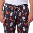 thumbnail image 4 of Halloween Horror Movie Men's It's Time Michael Myers Knife All Over Print Sleep Pajama Pants Loungewear Sleepwear, 4 of 6
