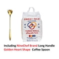 thumbnail image 6 of NineChef Bundle - Three Rings Thai Sticky Rice Sweet Rice ( (10 Lbs) + 1 NineChef Brand Golden Heart Ice Tea Coffee Long Handel Spoon, 6 of 6