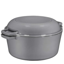 Lodge 1.5 Quart Enameled Cast Iron Dutch Oven with Lid – Dual Handles –  Oven Safe up to 500° F or on Stovetop - Use to Marinate, Cook, Bake
