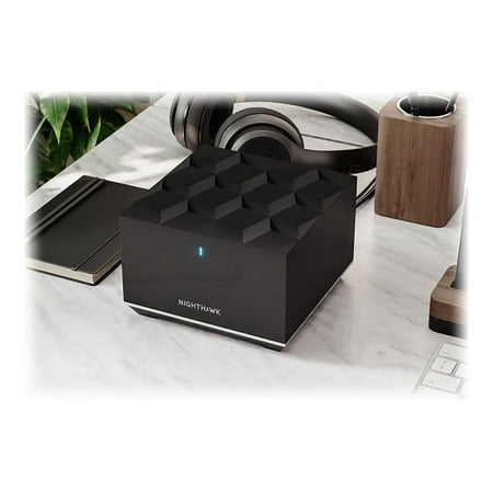 NETGEAR - Nighthawk AX3600 Tri-Band Mesh Wi-Fi 6 Satellite - Black