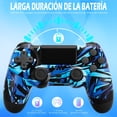 thumbnail image 2 of Controlador inalámbrico para P4, joystick de juego remoto compatible con P-4/P-4 Slim/P-4 Pro/PC (Azul), 2 of 8