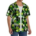 thumbnail image 4 of Sigee Soccer1 Print Men's Shirts Casual Button Down Short Sleeve Summer Beach Shirt Hawaiian Vacation Shirts Tee Shirt-XX-Large, 4 of 7