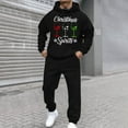 thumbnail image 2 of VBTAPA Men's Christmas Tracksuit 2 Piece Hooded Sweatsuit Sets Novelty Holiday Graphic Hoodie with Drawstring Jogger Pants Casual Athletic Outfits Jogging Suit Sets Flash Sales Today Black M, 2 of 8