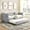 Light Grey, variant on Daybed with Trundle, Muumblus Modren Pull Out Sofa Bed for Bedroom & Living Room, Twin Size Frame, Light Grey Upgraded Linen Upholstered