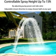 thumbnail image 2 of Swimming-Pool Waterfall Fountain Fun Water Sprinkler Above In-ground Pool Spray Pond Decoration, 2 of 7