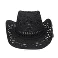 thumbnail image 1 of ¡Rebaja! Fdelink Fashion Lady - Gorra informal plegable, sombrero ancho de paja para el sol, para mujer y hombre (negro), 1 of 2