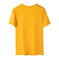 thumbnail image 5 of Gibobby Blusa Termica Mujer Mujeres Casual Letras Impresión Diaria Camisas Cuello Redondo Manga Corta Camiseta Suelta Tee Tops Túnica Blusa（Amarillo， S), 5 of 5