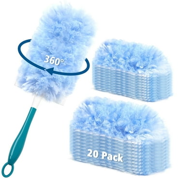 NEWE Dusters Heavy Duty with 20 Refills Compatible with Swiffer for Multi-Surface Cleaning (Blue)