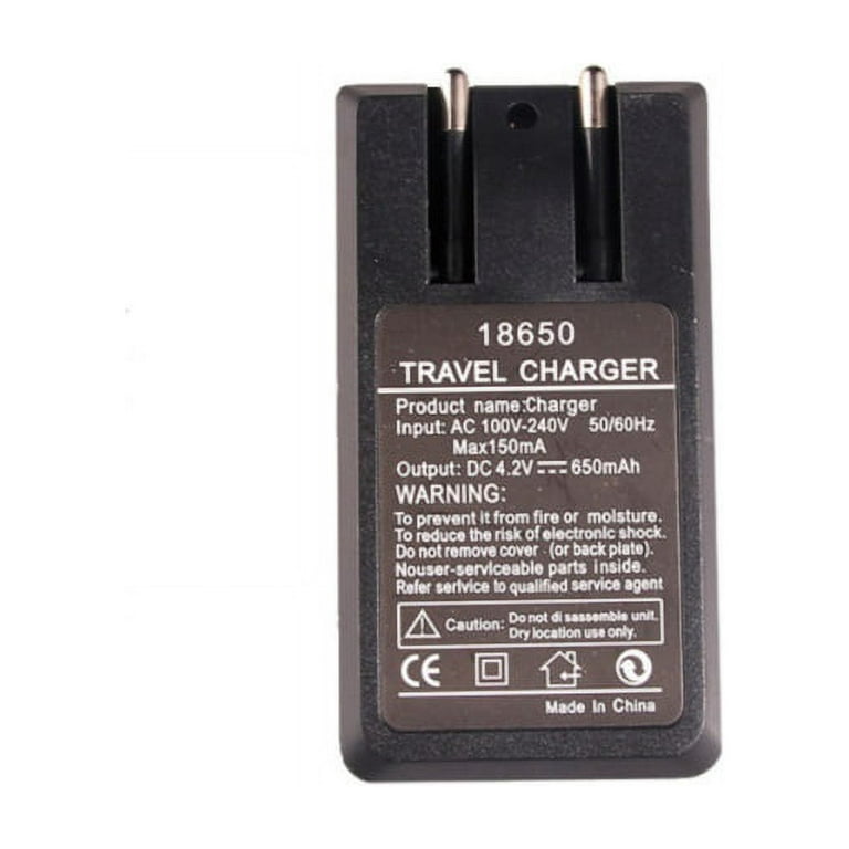 Chargeur de batterie 18650 3,7V SINGLE