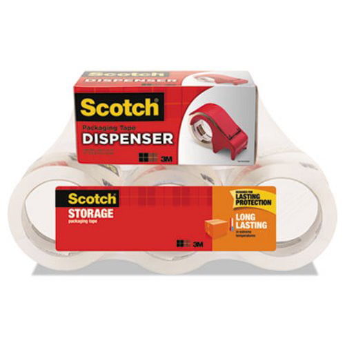 With Hand-Held Dispenser 5 Rolls Scotch Moving & Storage Tape 1.88" x 54.6 Yd 