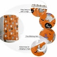 thumbnail image 6 of Halloween Cute Cat Shower Curtain Set ，Waterproof Fabric Shower Curtains Vintage Ghost Broom Orange Decoration Shower Curtains for Bathroom,Bathroom Decor 60"x72", 6 of 6