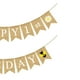 thumbnail image 5 of KAKOWELY Bandera de arpillera temática, accesorios decorativos para fiesta, pancarta con estampado de abejas y flores, guirnalda de cola de golondrina, banderines para fiesta, 5 of 5