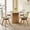 Grey Clear Chairs, variant on 47" Round Dining Table Set of 4 Natural, Grey Acrylic Modern Dining Chairs Set of 4