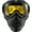 Yellow, variant on Birdz Skullbird Black Padded ATV Motorcycle Riding Goggle with Face Mask (Smoke)