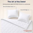 thumbnail image 6 of Loomsnest 3-Piece Full/Queen Comforter Set, All Season Duvet Insert, Soft, Lightweight, Diamond Stitched, Reversible Down Alternative Comforter (White), 6 of 7