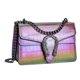 thumbnail image 1 of Bolso de mano DEEPMEOW de piel sintética con estampado de cocodrilo morado para mujer, 1 of 6