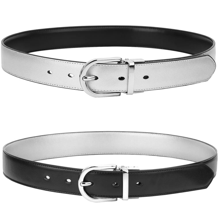 Falari Reversible Buckle Fashion Genuine Leather Belt For  display picture 3