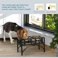 thumbnail image 5 of PawHut 17" Double Stainless Steel Heavy Duty Dog Food Bowl Pet Elevated Feeding Station, 5 of 9