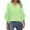 Green, variant on Grey Blouses for Women Casual 3/4 Length Sleeve Womens Tops V Neck Tshirts Shirts with Flared Sleeve, S