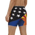 thumbnail image 2 of Men Arizona Thin Blue Line Flag Boxer Briefs Novelty Boxer Shorts Underwear No Fly, 2 of 7