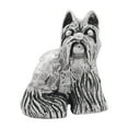 thumbnail image 2 of Miniature Schnauzer Charm .925 Sterling Silver Antiqued Finish Reflection Beads, 2 of 5