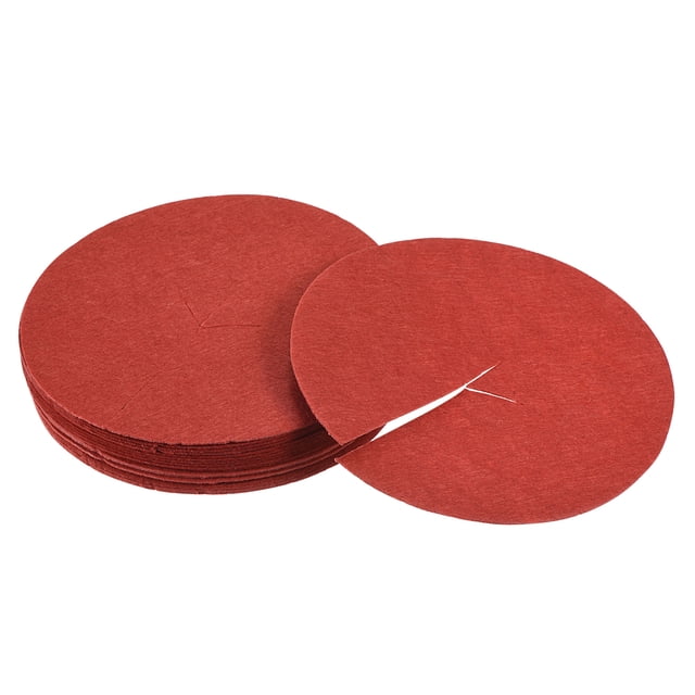 Unique Bargains Paillis Rond en Non-Tissé de 5,4 Pieds pour Arbre, Tapis, Couvre-Barrière pour Plantes, Rouge, Lot de 18