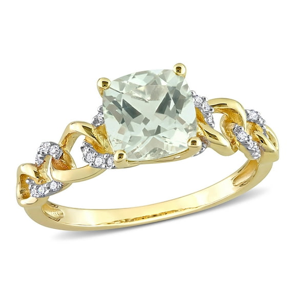 Everly Women's Quartz 10k Yellow Gold Ring