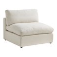 thumbnail image 4 of Rustic Manor Saniyah Cream White Linen Sofa Seat, Armless, 4 of 11