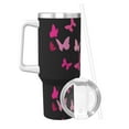thumbnail image 2 of KLL Breast Cancer Print 40oz Stainless Steel Insulated Car Cup Coffee Mug with Spillproof Lid - Keep Your Drink Hot or Cold on the Go, 2 of 8