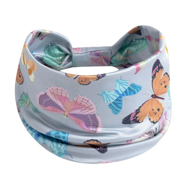 Fiudx Diademas Anchas con Patrón Nuevo para Mujer, Turbantes Extra Grandes para Entrenamiento Deportivo, Elásticas, Antideslizantes.