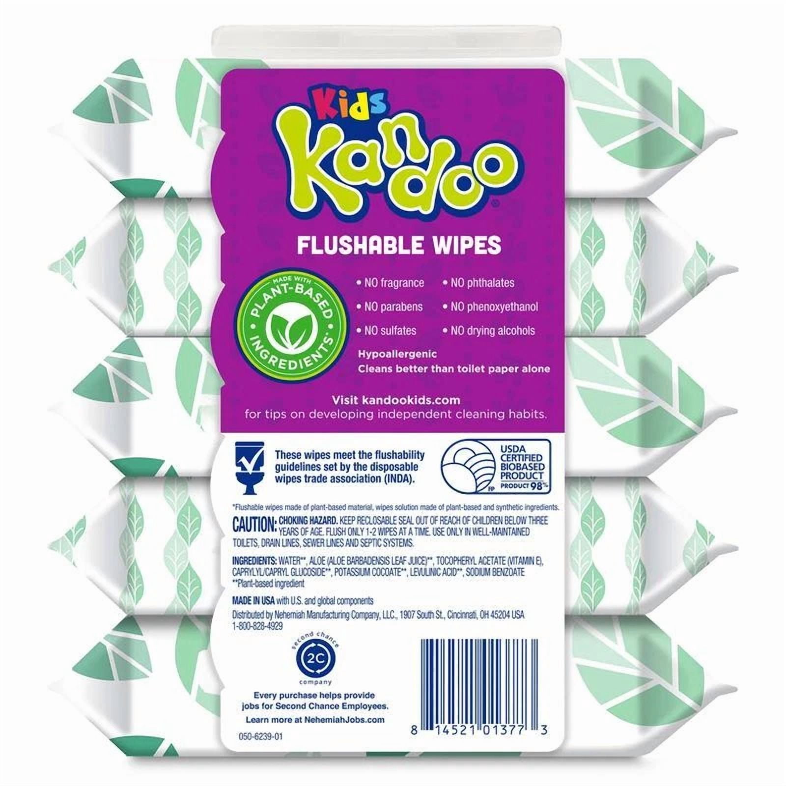 BUTTERFLY- Kids Sensitive Flushable Cleansing Wet Wipes Potty Training Aid 240 Wipes