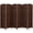 Brown, variant on Room Dividers with 8 Panels 6 FT Tall Weave Fiber Privacy Screen Freestanding Double Hinged Folding Screen Extra Wide Room Dividers for Patio Privacy, Brown