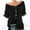 Black, variant on Rezuofi 2 Pcs Women's Off Shoulder Tops Short Sleeve Dressy Casual Spring Summer Blouses Top 2025