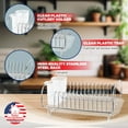 thumbnail image 5 of 3423 Compact Dish Drainer Set, Stainless, 5 of 5