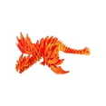 thumbnail image 2 of Laser Red 3D Printed Skeleton Dragon Model 27Cm, Flexible Movable Joint Action Figure, Creative Desk Ornament and Unique Holiday Display Piece, 2 of 4